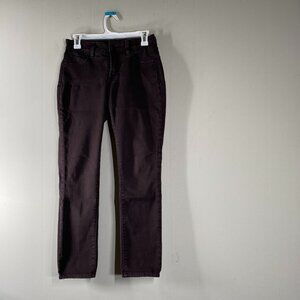 NYDJ Jean Legging Jegging Women's 0P Low Rise Brown Casual Pants USA